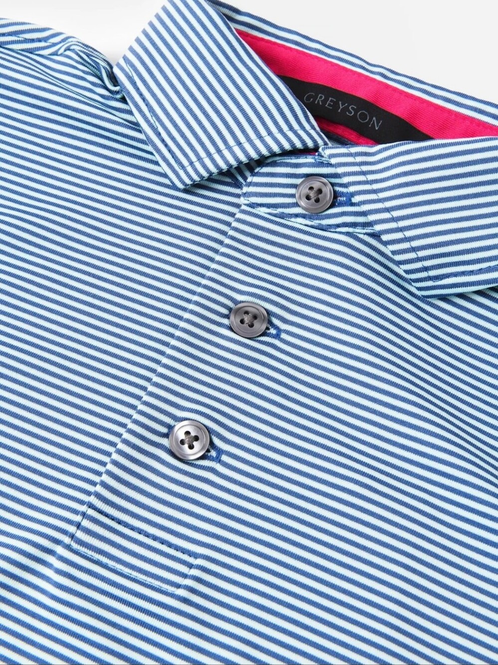 Greyson Boys Saranac Polo Shirt Stripe Size Large 8-9